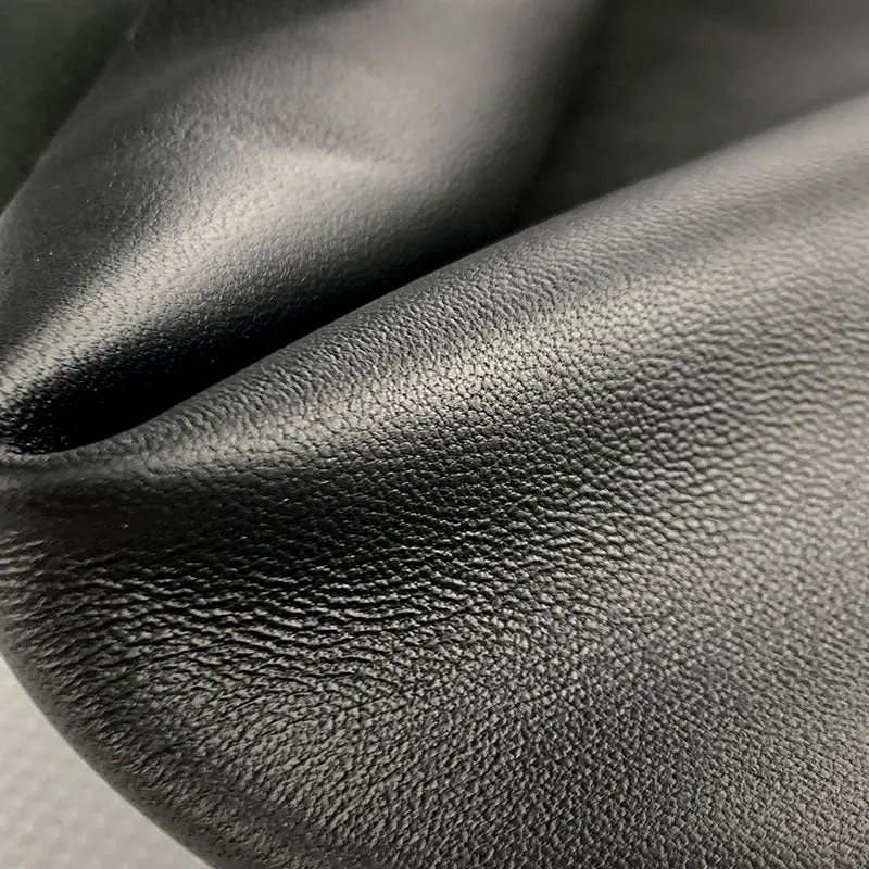 Black Lambskin Leather