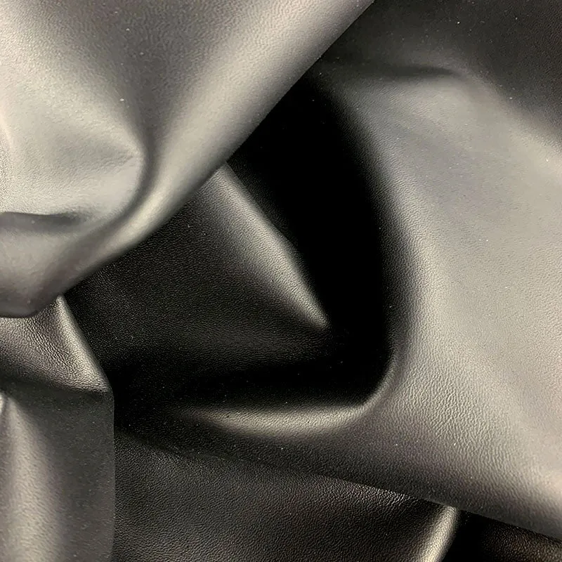Black Lambskin Leather