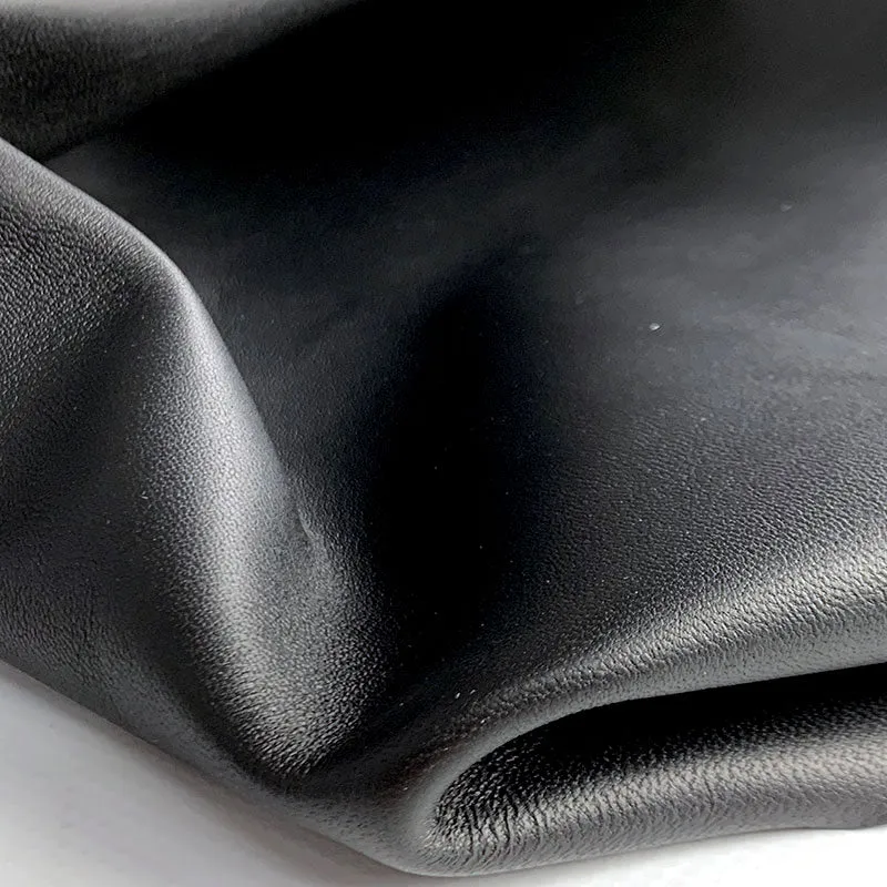 Black Lambskin Leather