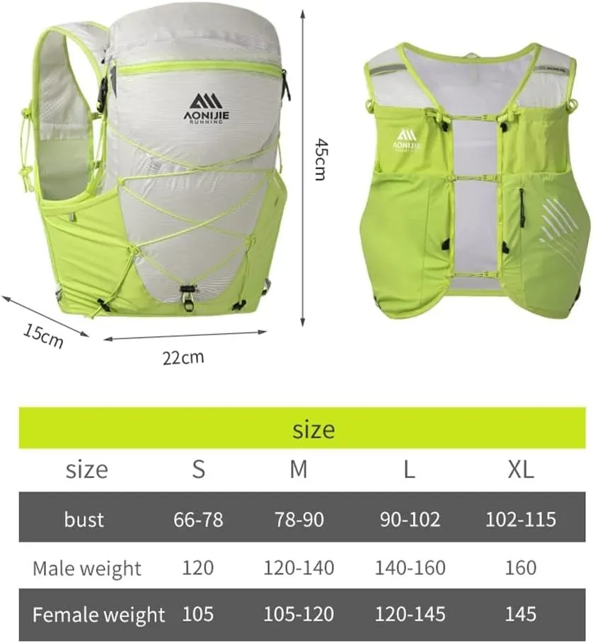 BlueField 15L Professional Large Capacity Men's and Women's Mountaineering Bag, Outdoor Professional Sports Bag (Black,XL)