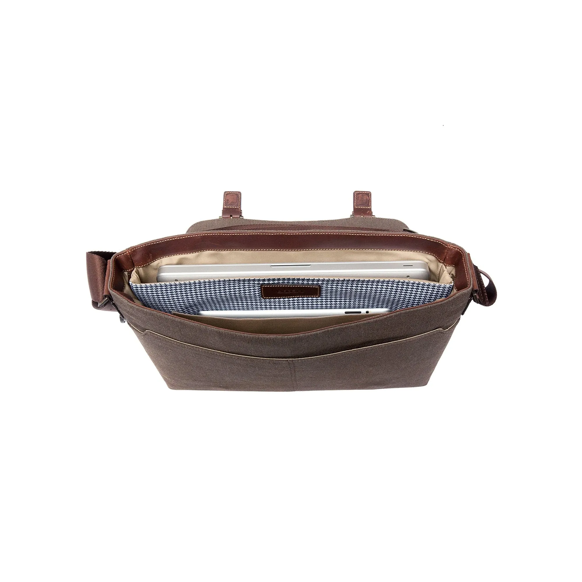 Boconi Bryant LTE Slim Double Buckle Messenger