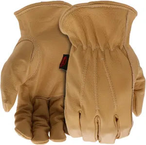 BOSS Men's AquaArmor Durable Cowhide Leather Work Gloves