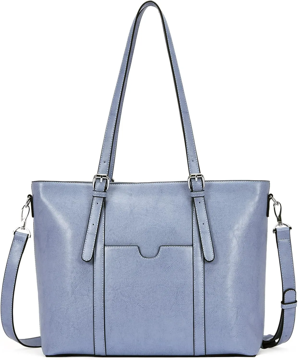 BOSTANTEN Womens Leather Laptop Tote Office Shoulder Handbag Vintage Briefcase 15.6 inch Computer Work Purse