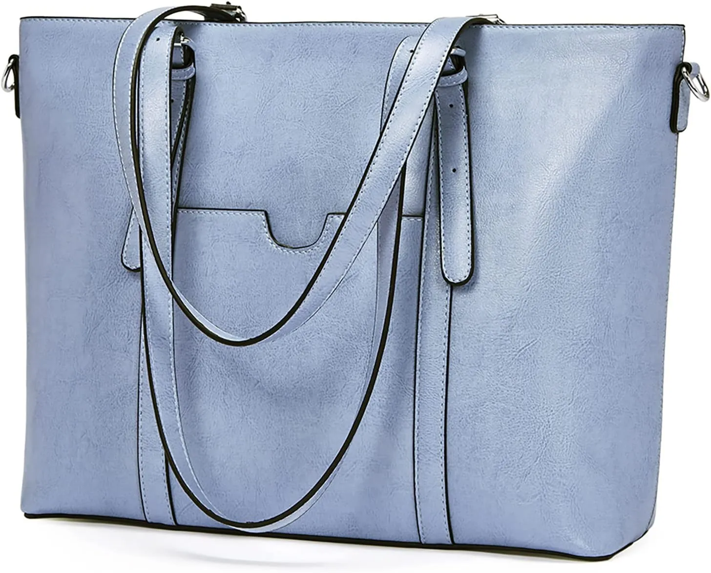 BOSTANTEN Womens Leather Laptop Tote Office Shoulder Handbag Vintage Briefcase 15.6 inch Computer Work Purse