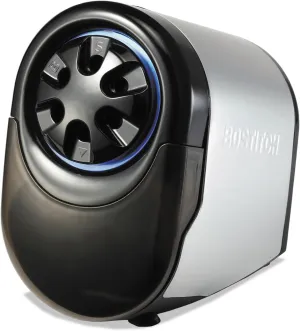 Bostitch Office QuietSharp Glow Extra Heavy Duty Classroom Electric Pencil Sharpener with Replaceable Cutter Cartridge System, Silver/Black (EPS11HC)