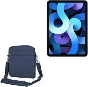 BoxWave Case Compatible with Apple iPad Air (4th Gen 2020) - Encompass Urban Bag, Over Shoulder Messenger Straps Handle Bag Pockets - Navy