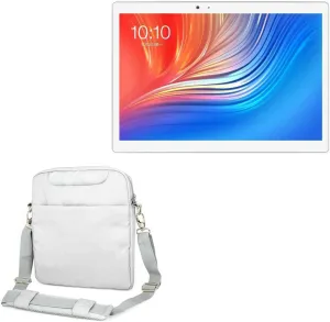 BoxWave Case Compatible with Teclast M30 - Encompass Urban Bag, Over Shoulder Messenger Straps Handle Bag Pockets - Cool Grey