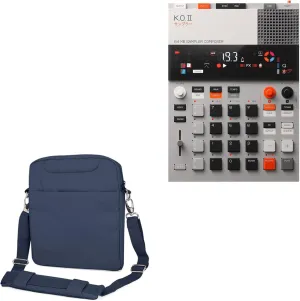 BoxWave Case Compatible with Teenage Engineering EPâ€“133 K.O. II - Encompass Urban Bag, Over Shoulder Messenger Straps Handle Bag Pockets - Navy