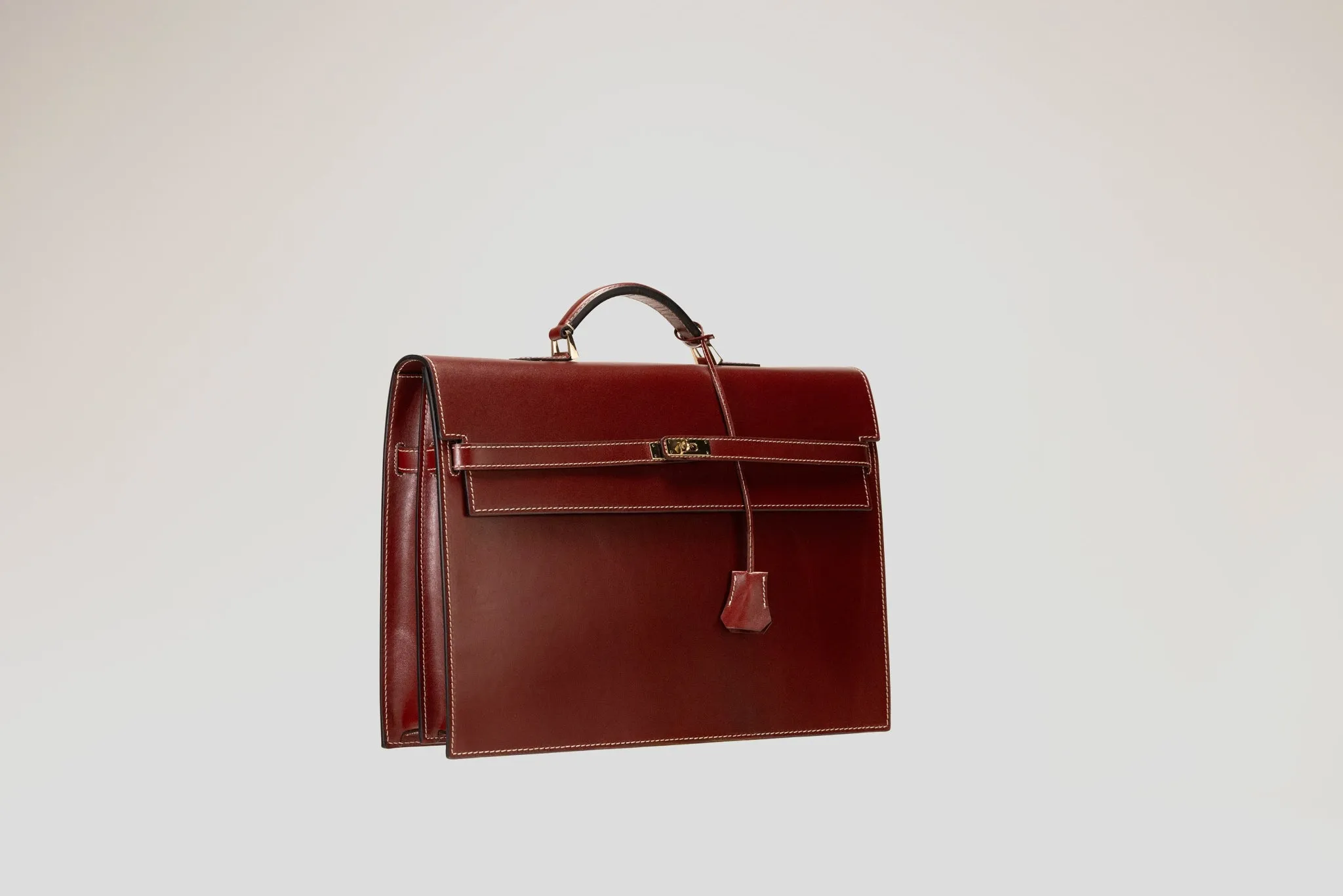 Briefcase - Box Calf Burgundy