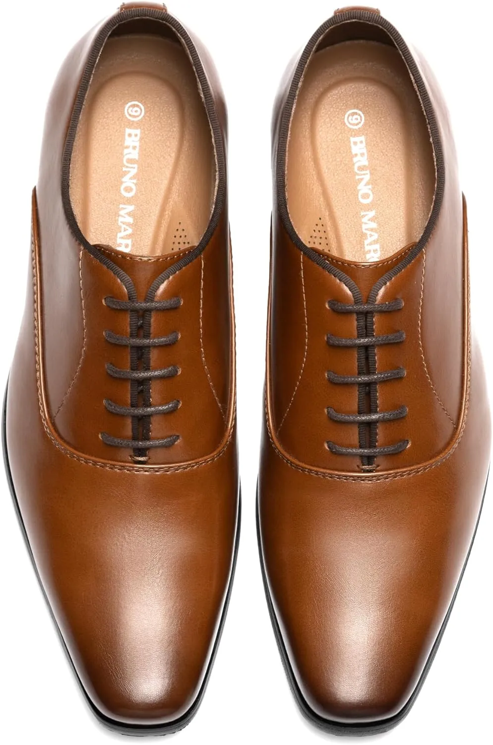 Bruno Marc Men's Dress Shoes Bussiness Formal Oxfords Wesley Lace Up Soft Plain-Toe