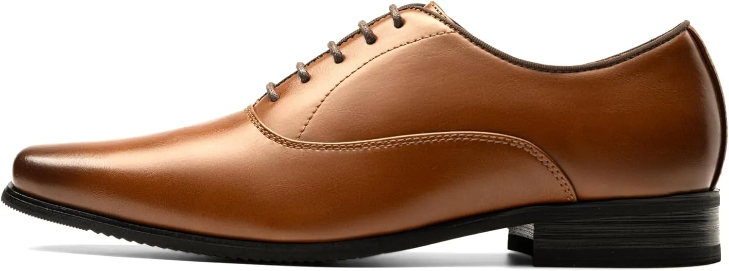 Bruno Marc Men's Dress Shoes Bussiness Formal Oxfords Wesley Lace Up Soft Plain-Toe