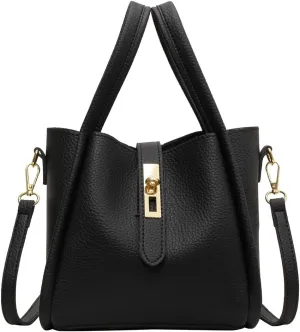 Bucket Bags for Women Trendy Shoulder Purse Satchel Handbag Pu Leather Bucket Tote Purse Top-handle Bag Fall Purse
