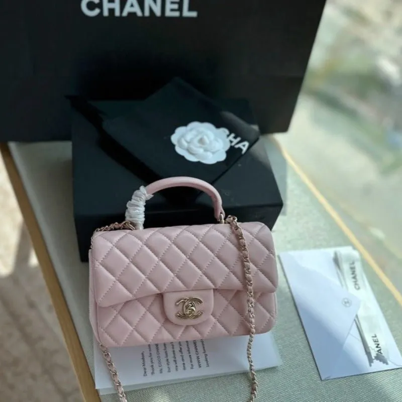 Budget-friendly With Flap Handle Light ESMEE Pink - Top Bag Highly-rated