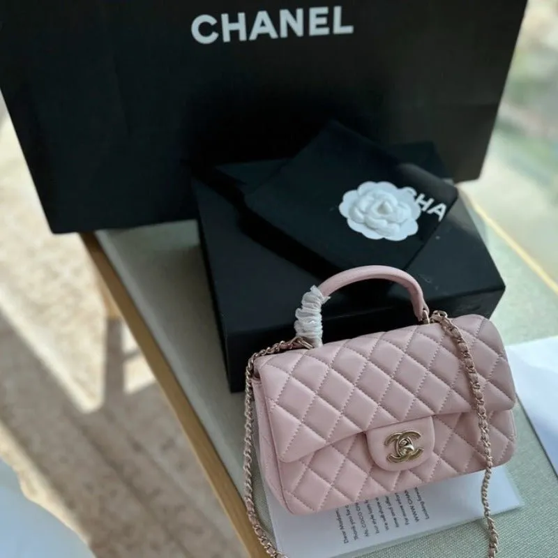 Budget-friendly With Flap Handle Light ESMEE Pink - Top Bag Highly-rated