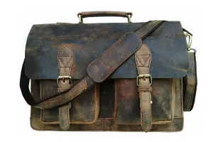 BUFFALO HUNTER LEATHER MESSENGER BAG