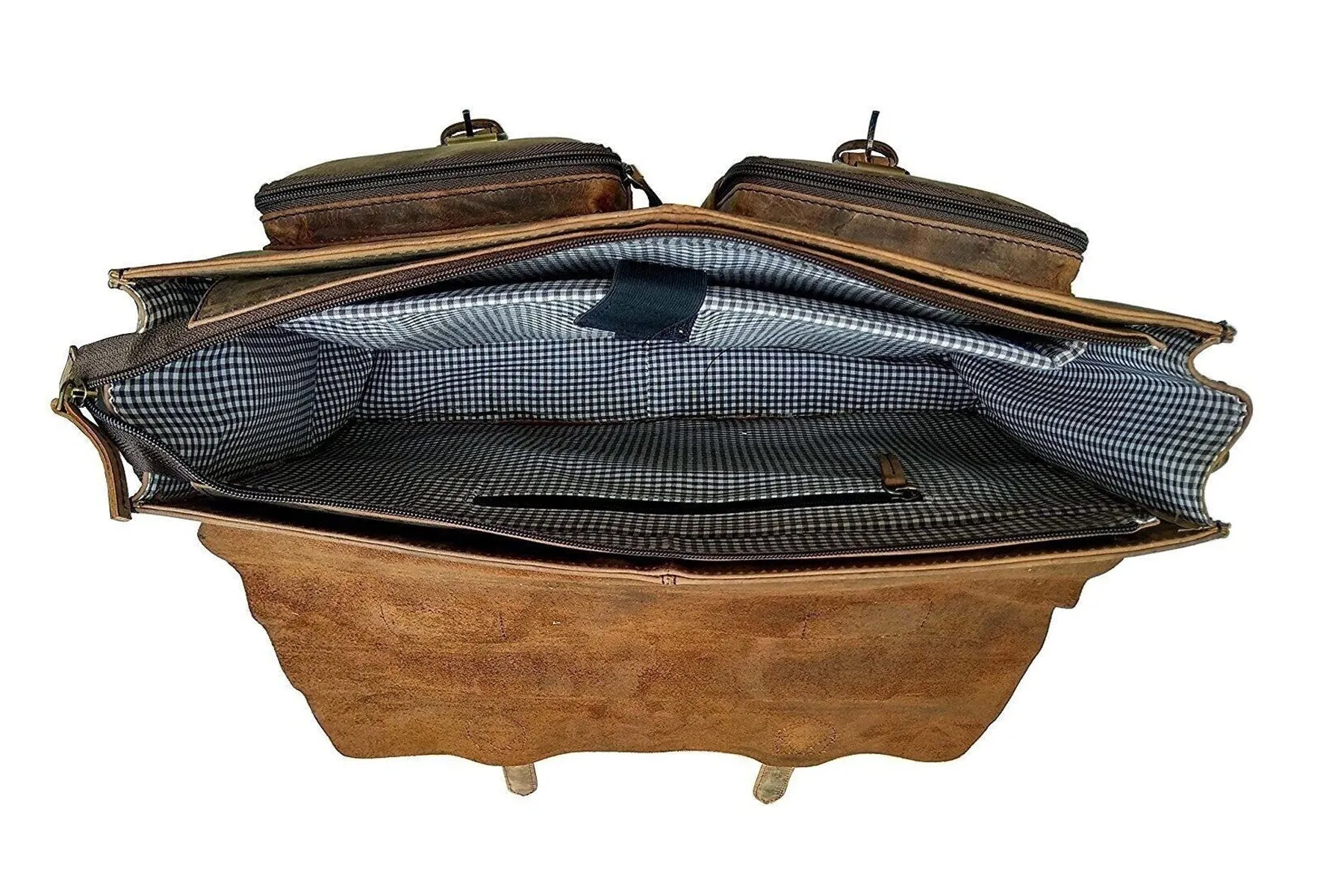 BUFFALO HUNTER LEATHER MESSENGER BAG