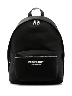 Burberry Logo Nylon Backpack
