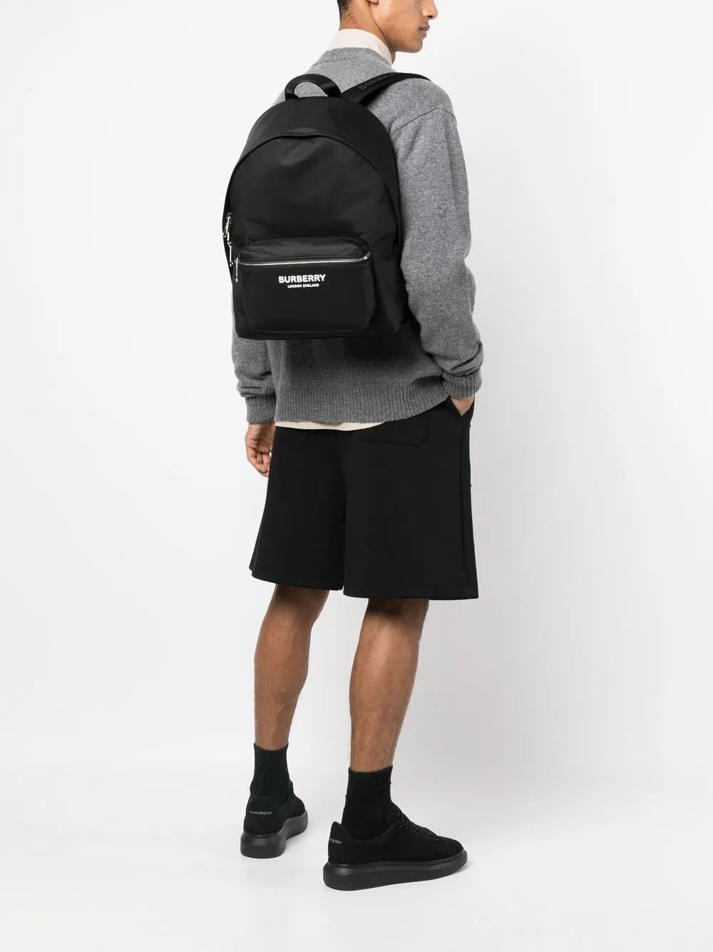 Burberry Logo Nylon Backpack