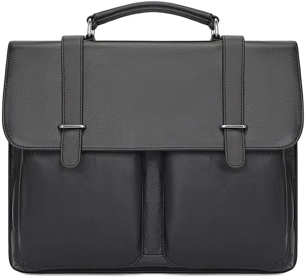 Business genuine leather men's handbag single shoulder diagonal cross briefcase