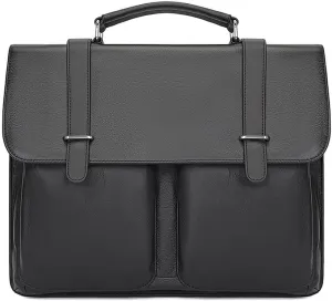 Business genuine leather men's handbag single shoulder diagonal cross briefcase