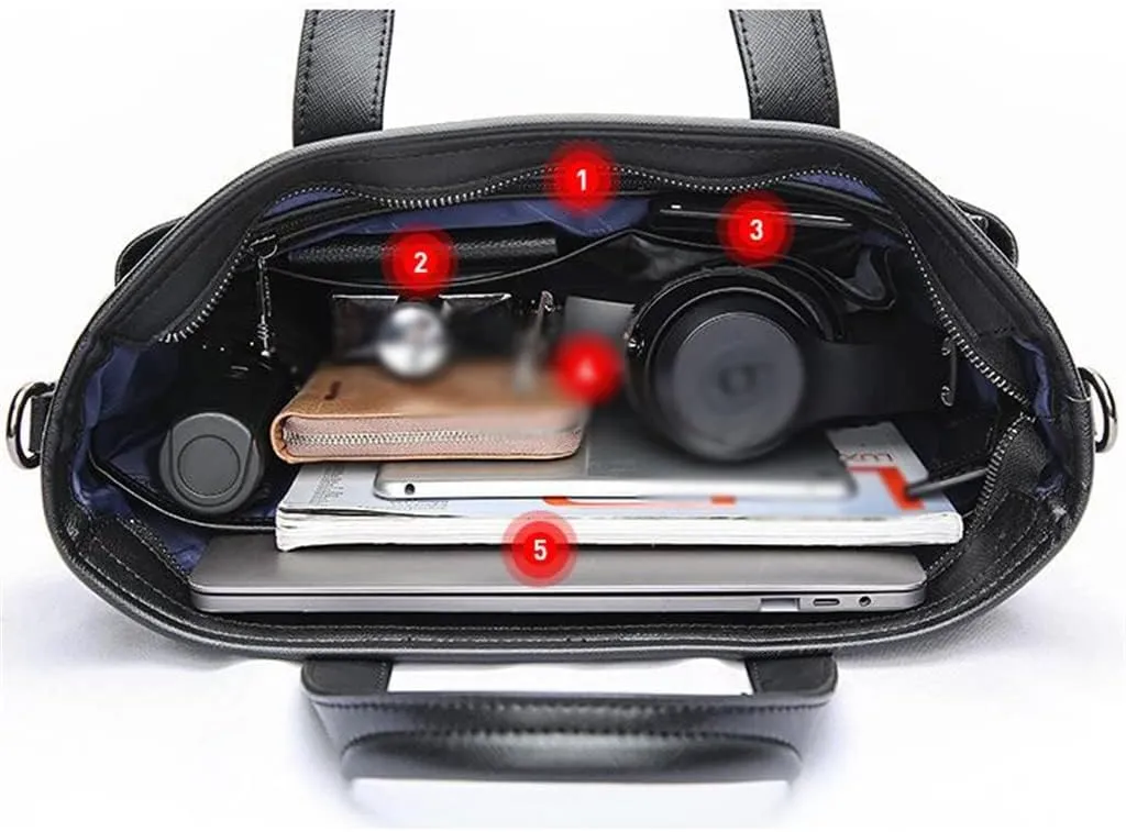 Business Handbag Male Large Capacity Nylon Shoulder Crossbody Bag Computer Briefcase