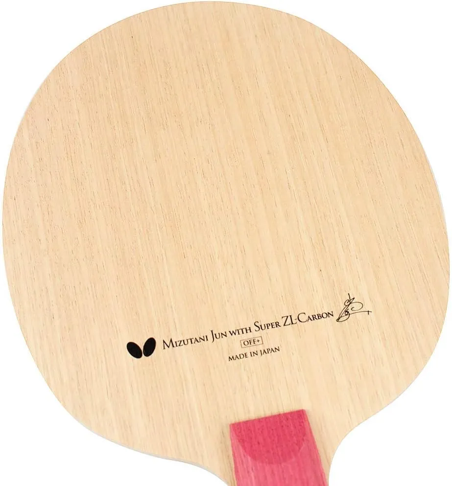 Butterfly Mizutani Jun Super ZLC Blade - Professional Butterfly Table Tennis Blade - ZL Carbon Fiber Blade - Available in AN, FL, and ST handle styles - Made in Japan