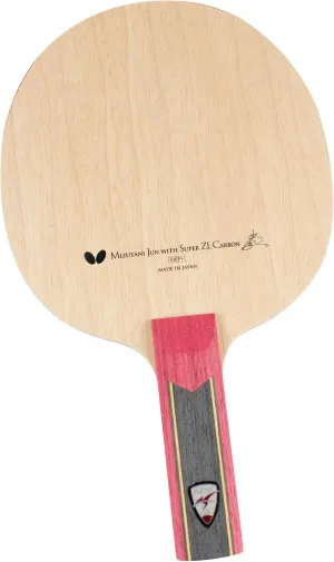 Butterfly Mizutani Jun Super ZLC Blade - Professional Butterfly Table Tennis Blade - ZL Carbon Fiber Blade - Available in AN, FL, and ST handle styles - Made in Japan