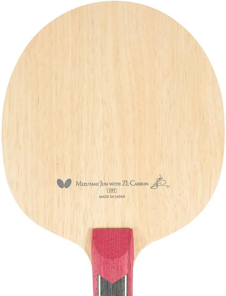 Butterfly Mizutani Jun ZLC Blade - Professional Butterfly Table Tennis Blade - ZL Carbon Fiber Blade - Available in AN, FL, and ST handle styles - Made in Japan