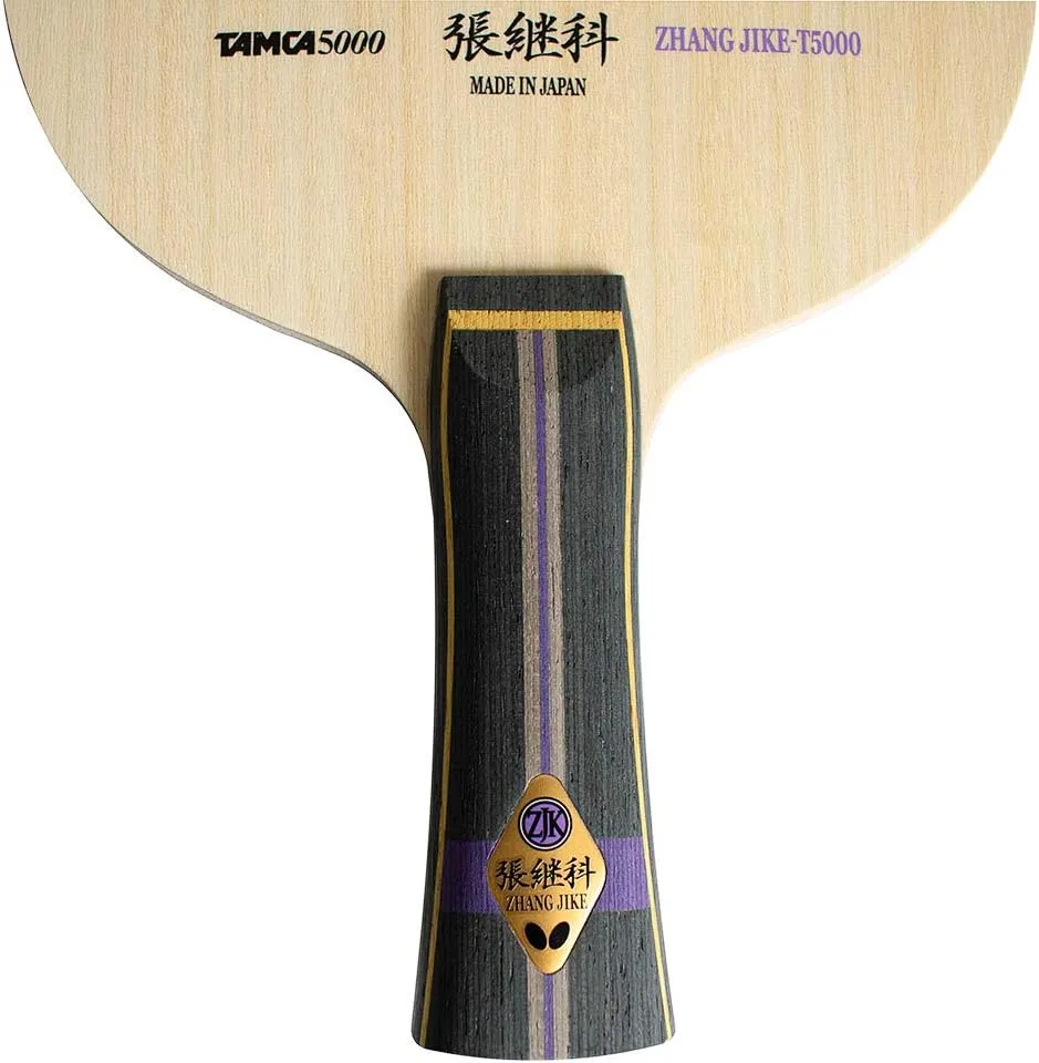 Butterfly Zhang Jike T5000 Table Tennis Blade - Professional Butterfly Table Tennis Blade - T5000 Carbon Blade - Available in AN, FL, and ST handle styles - Made in Japan