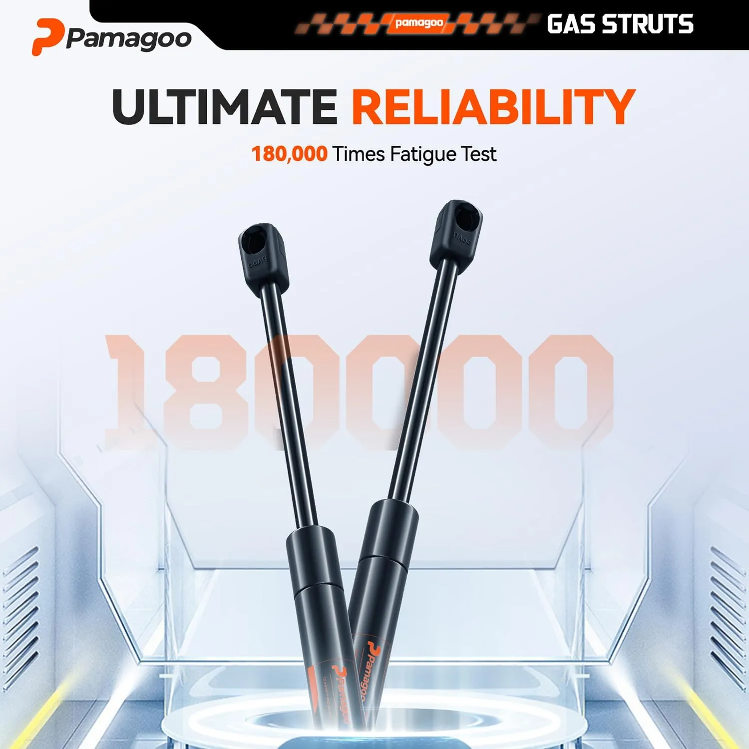 C16-08260 Gas Struts 20 inch 60 lbs/267N, spd-gs-5300-60 Gas Spring, 10462 Tanning Bed Shocks for RV Bed Storage Basement Door Travel Trailer Boat Hatch Lift Support, 2 Pack