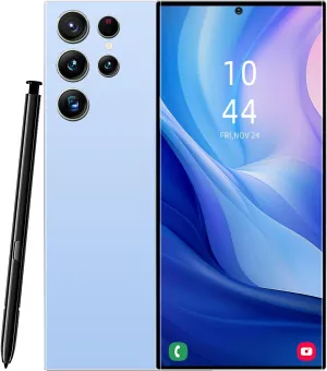 C24U Unlocked Phone,8GB 256GB Ultra Memory Cell Phone,Android 14.0 Smartphone,6800 mAh Battey,6.82-inch HD Screen,Dual SIM, Dual Standby,108MP Camera, 5G Phone.(Blue)