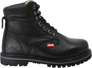 Cactus Men’s 6” Soft Toe Oil Tumbled Full Grain Leather Oil Resistant Rubber Outsole Construction Work Boot