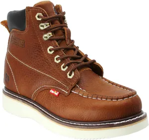 Cactus Men's 71622M 6" Full Grain Leather Polyurethane (PU) Outsole Moc-Toe Work Boots