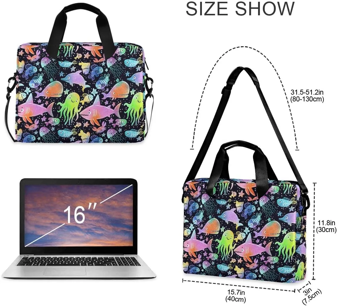 Cactus Navy BlueDesign Laptop Bag Business Professional Travel Slim Commuter Briefcase for 16 Inch Laptop