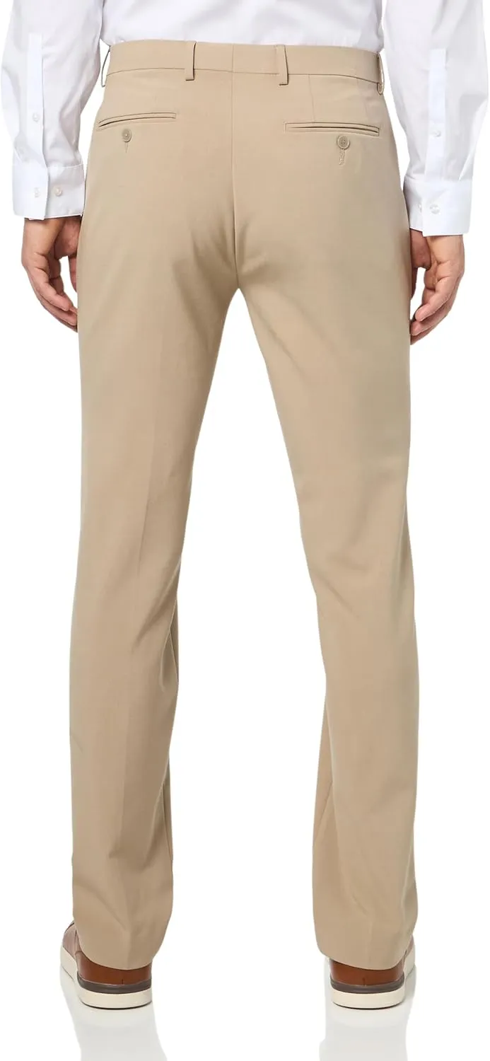 Calvin Klein Men's Slim Fit Stretch Dress Suit Pants for Men, Ultra-Tapered, Wrinkle-Resistant, Moisture-Wicking Fabric