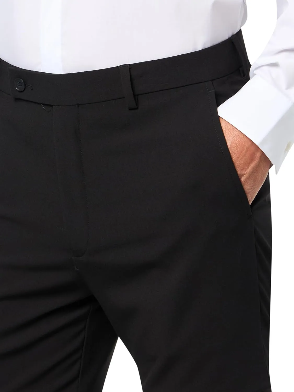Calvin Klein Men's Slim Fit Stretch Dress Suit Pants for Men, Ultra-Tapered, Wrinkle-Resistant, Moisture-Wicking Fabric