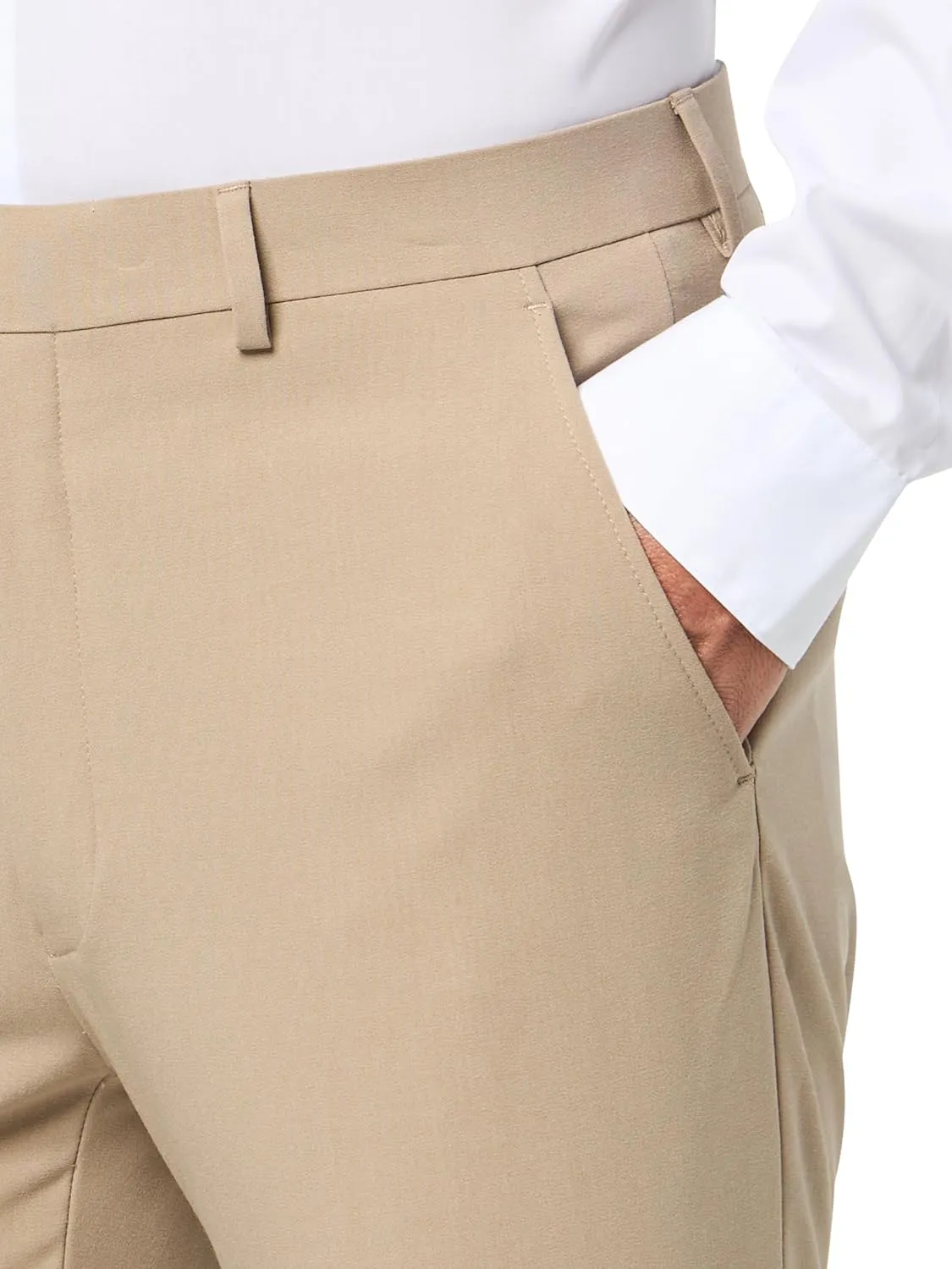 Calvin Klein Men's Slim Fit Stretch Dress Suit Pants for Men, Ultra-Tapered, Wrinkle-Resistant, Moisture-Wicking Fabric