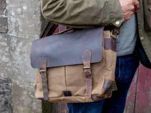 Canvas and Leather Satchel
