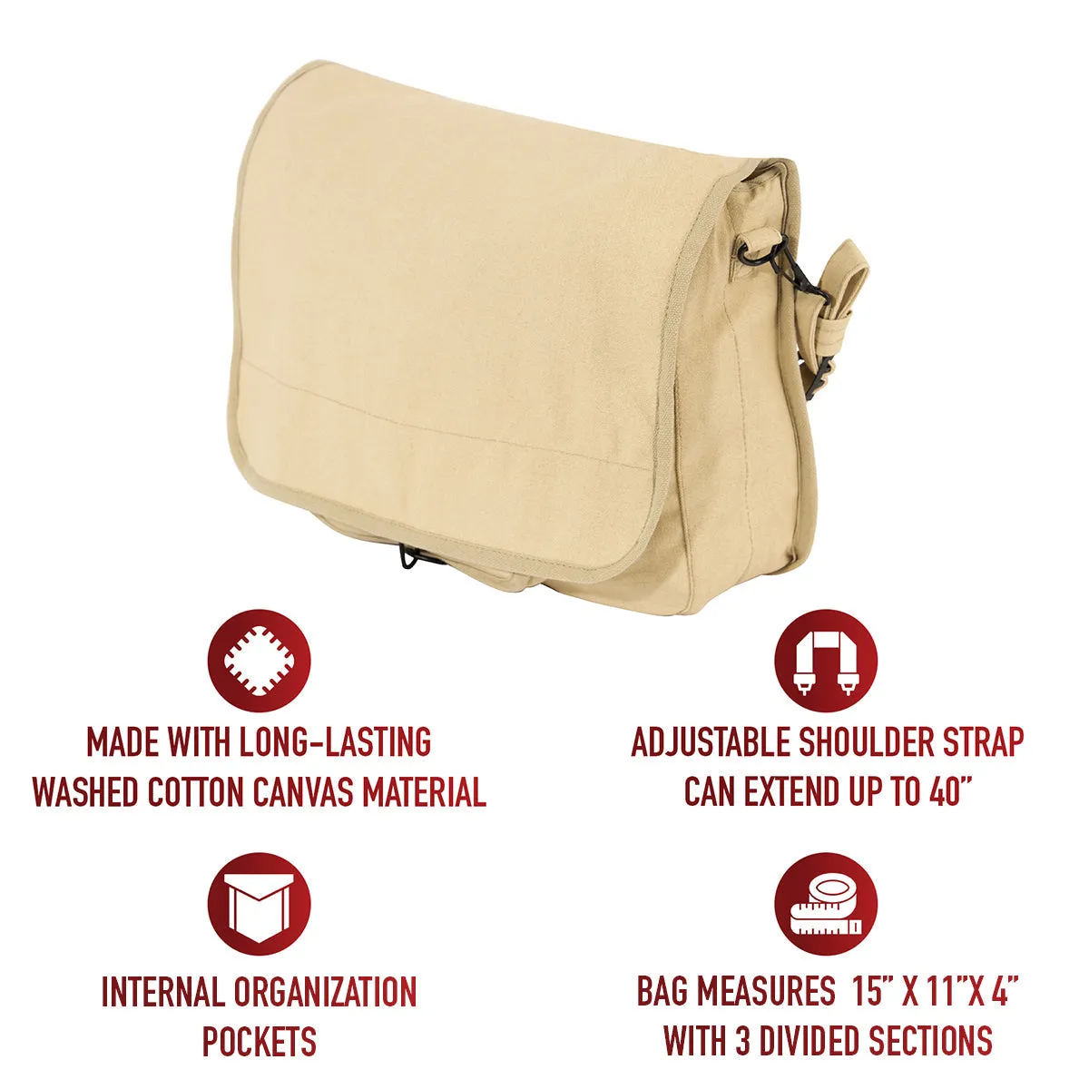 Canvas Rothco Exclusive collection Bag Vintage Express delivery Paratrooper