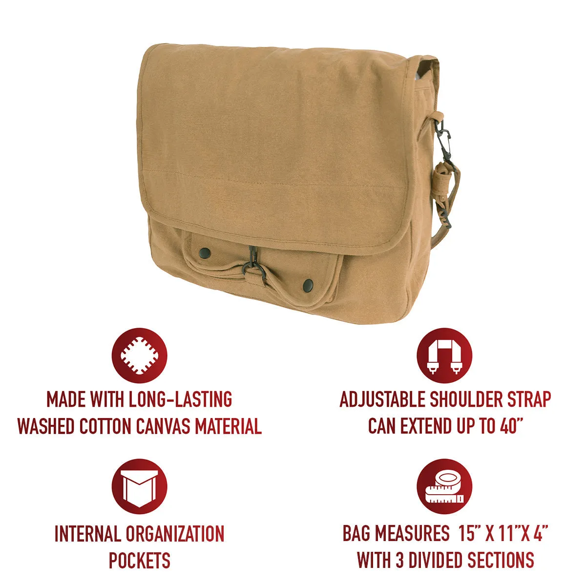 Canvas Rothco Exclusive collection Bag Vintage Express delivery Paratrooper