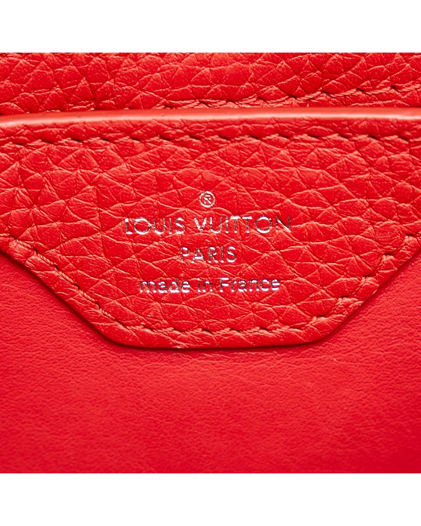 Capucines Mini Red Leather Handbag