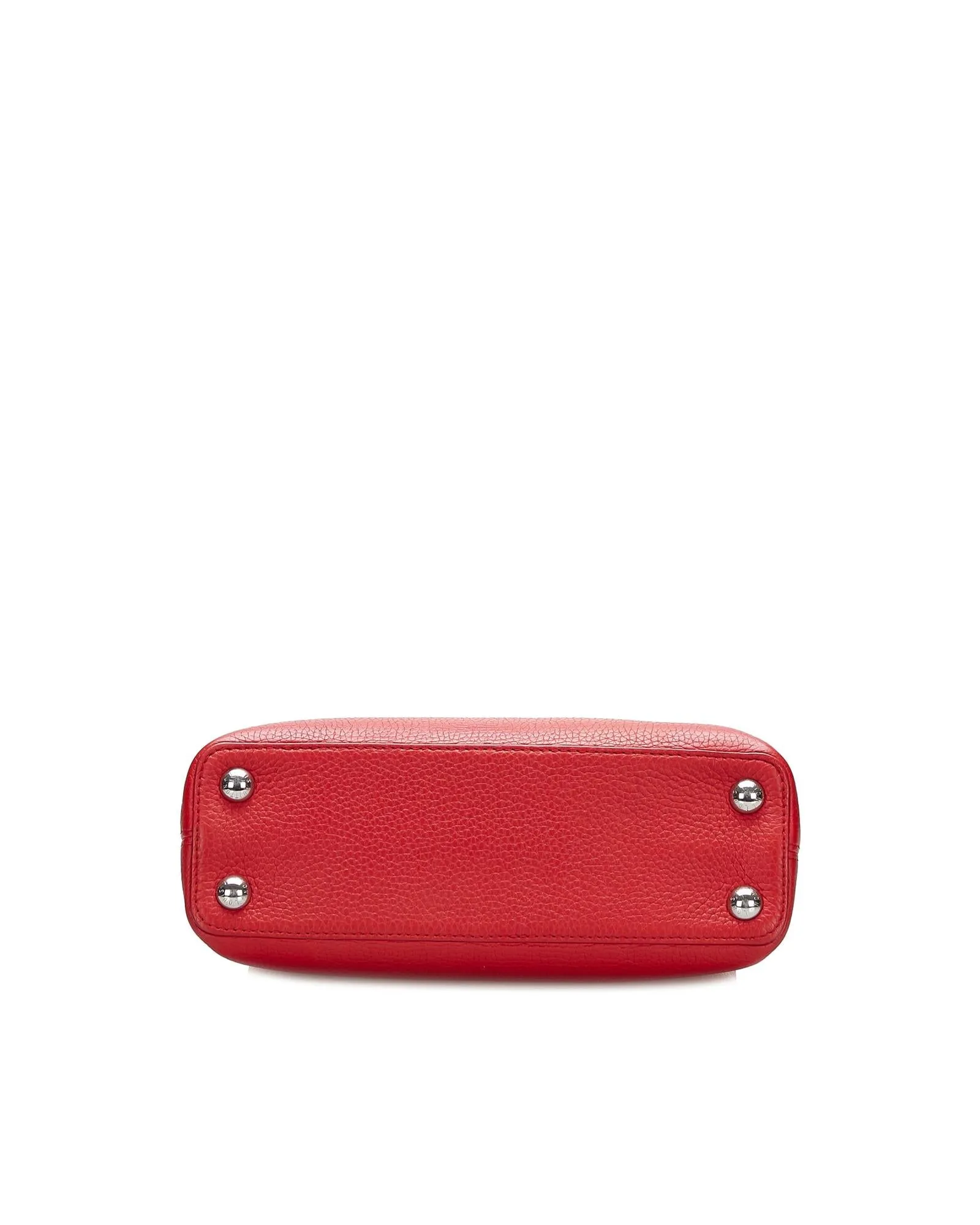 Capucines Mini Red Leather Handbag