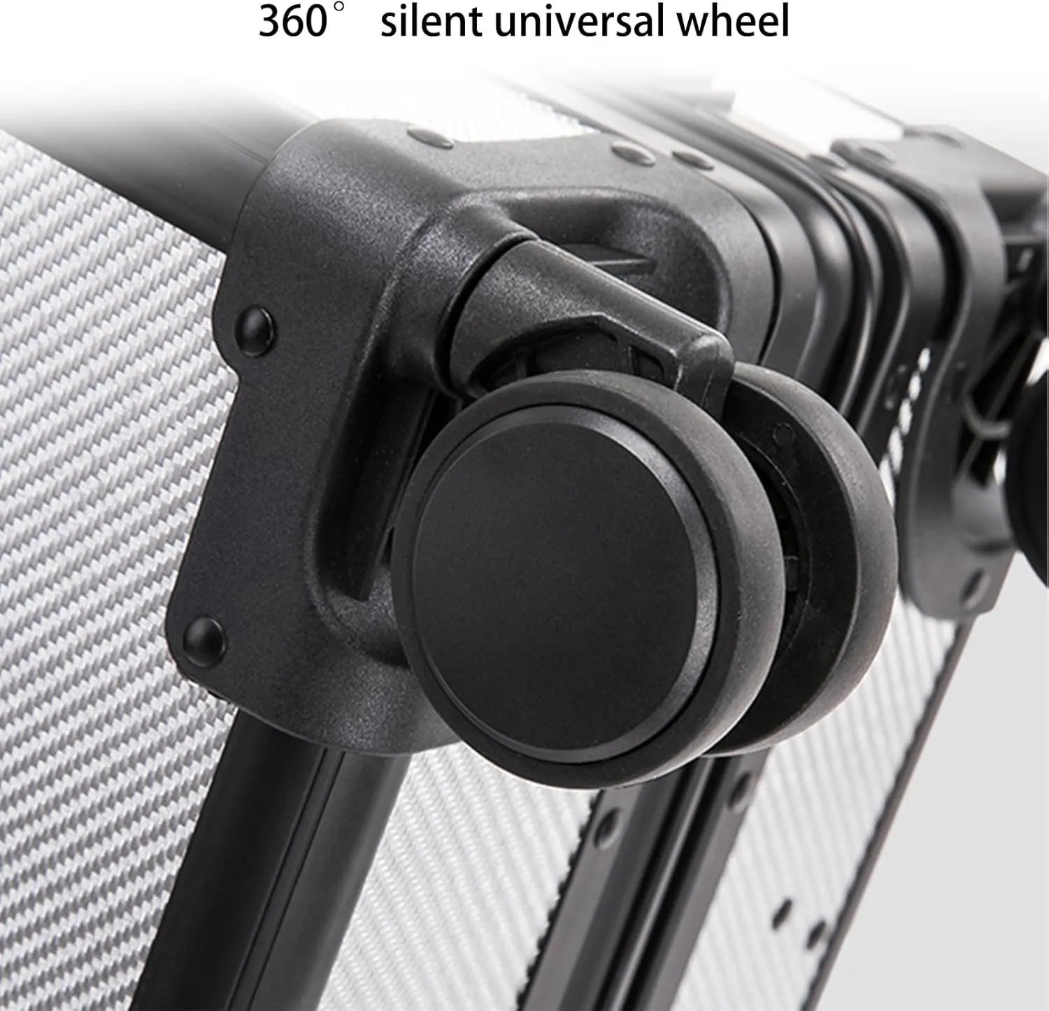 Carbon Fiber Carry-on Luggage TSA Customs Lock Zipperless Silent Rotary Wheel Business Suitcase Aluminum Frame (Camouflage pattern black, 20 '')