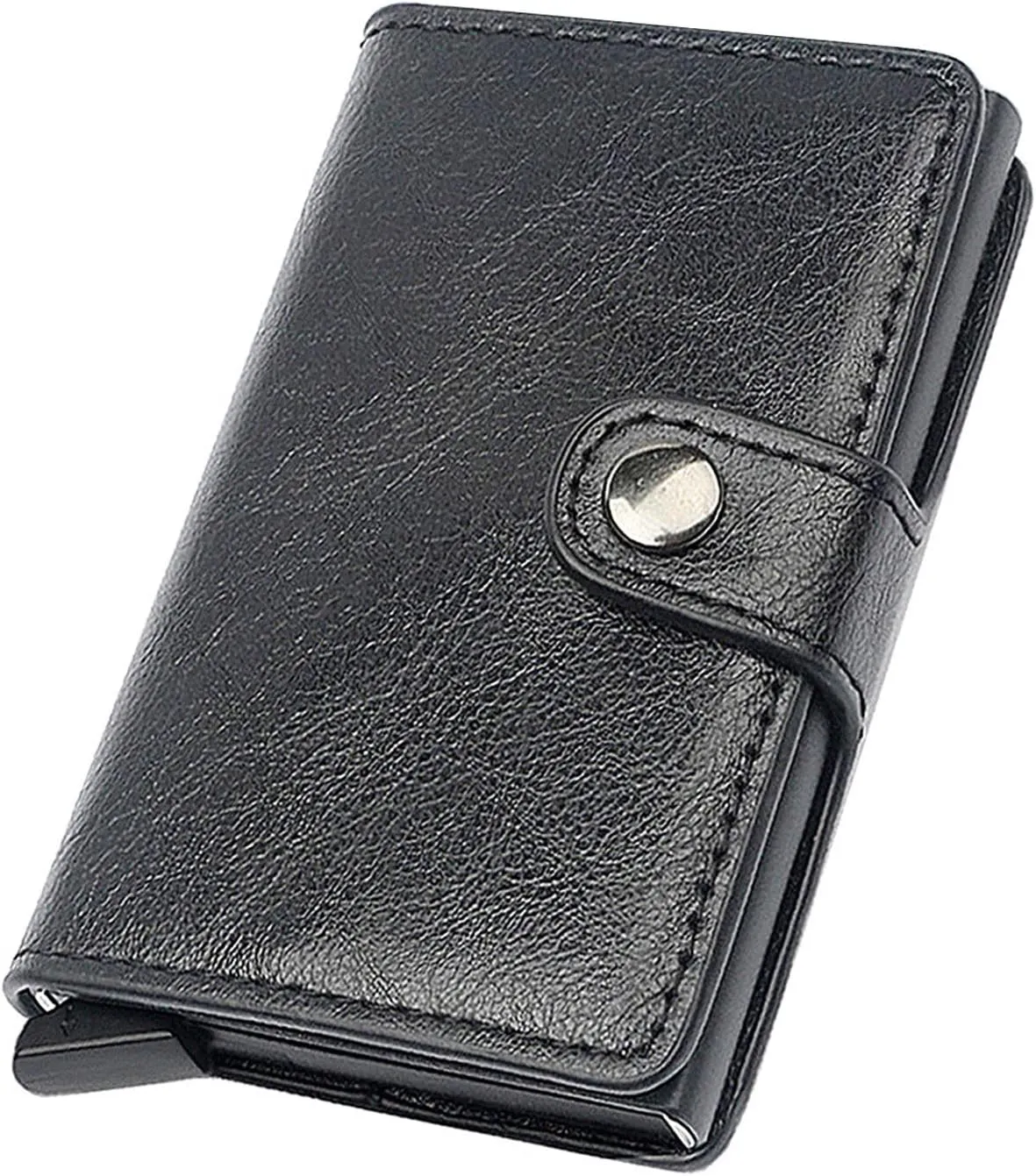 Card Holder, Men Credit Card Holder, Slim Card Case Front Pocket Anti-theft-RFID Auto Pop up Travel Thin Wallets for Men