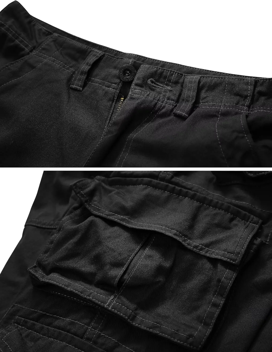 Cargo Short for Men Relaxed Fit Camo Outdoor Hiking Work Cotton Casual Shorts with 9 Pockets No Belt