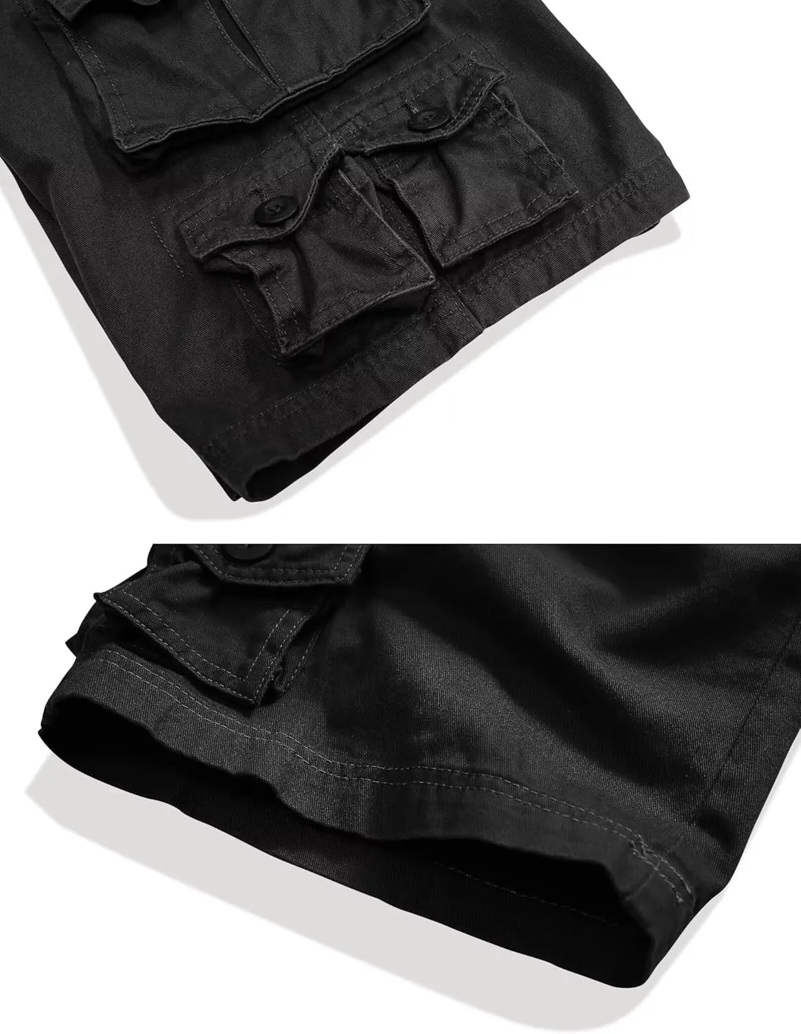 Cargo Short for Men Relaxed Fit Camo Outdoor Hiking Work Cotton Casual Shorts with 9 Pockets No Belt