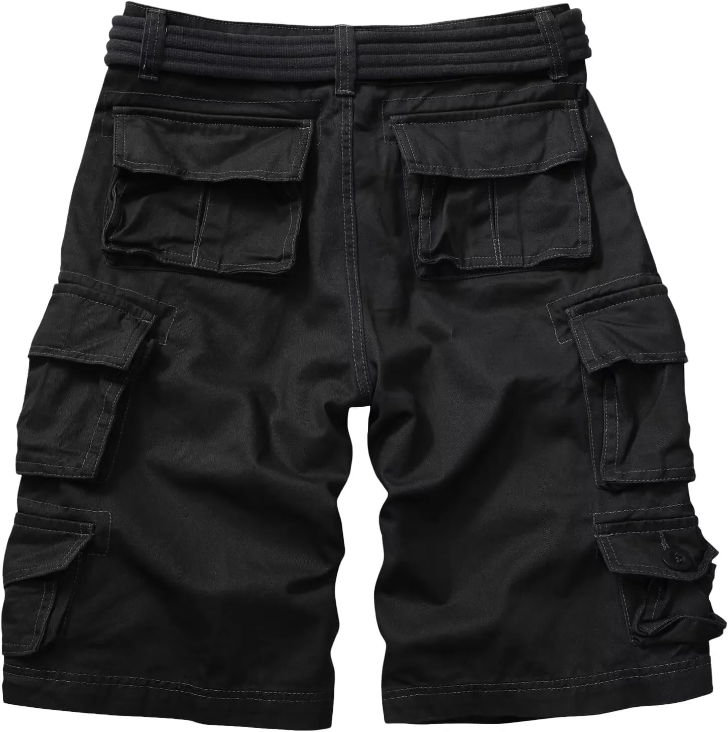 Cargo Short for Men Relaxed Fit Camo Outdoor Hiking Work Cotton Casual Shorts with 9 Pockets No Belt