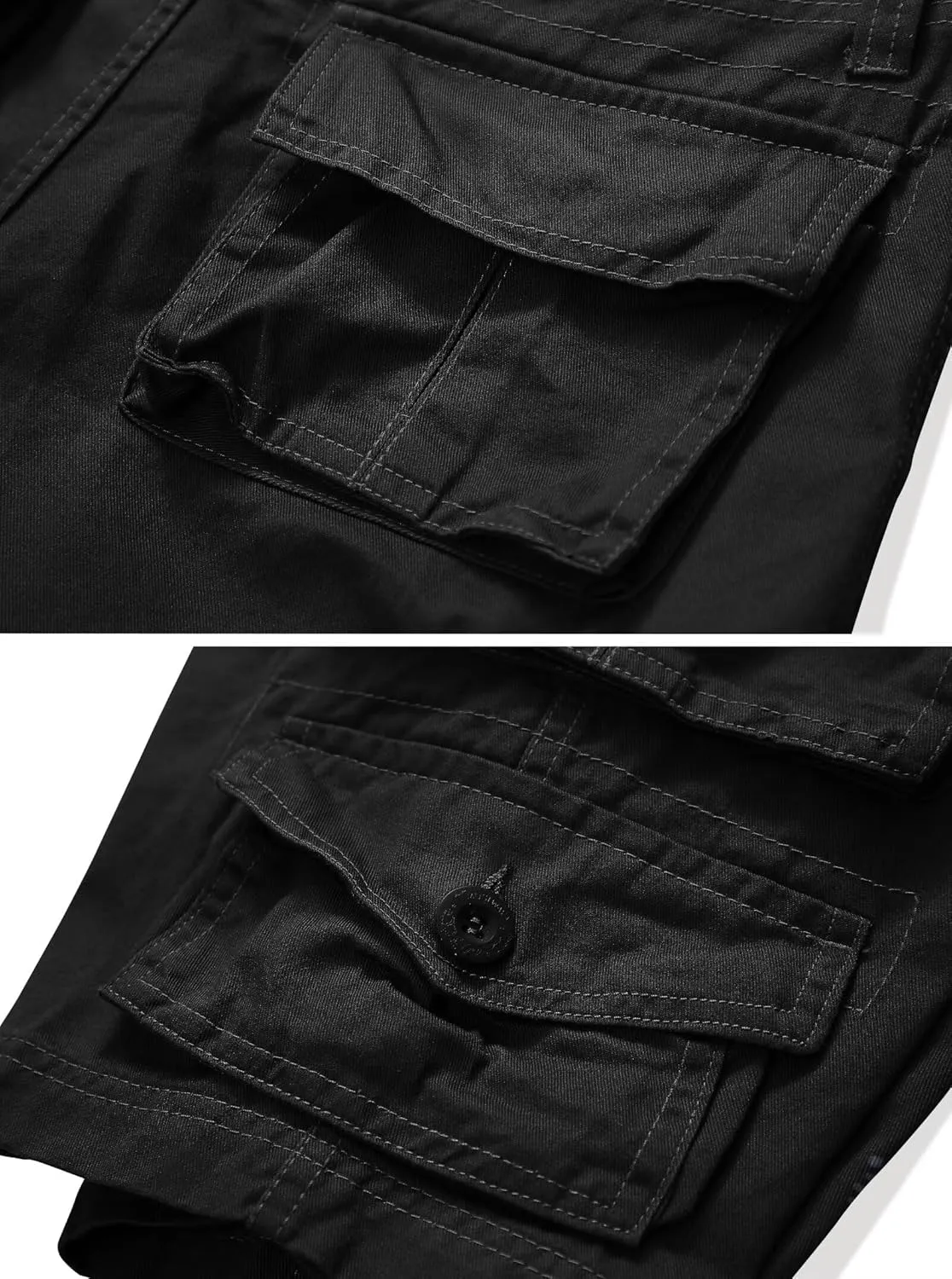 Cargo Short for Men Relaxed Fit Camo Outdoor Hiking Work Cotton Casual Shorts with 9 Pockets No Belt