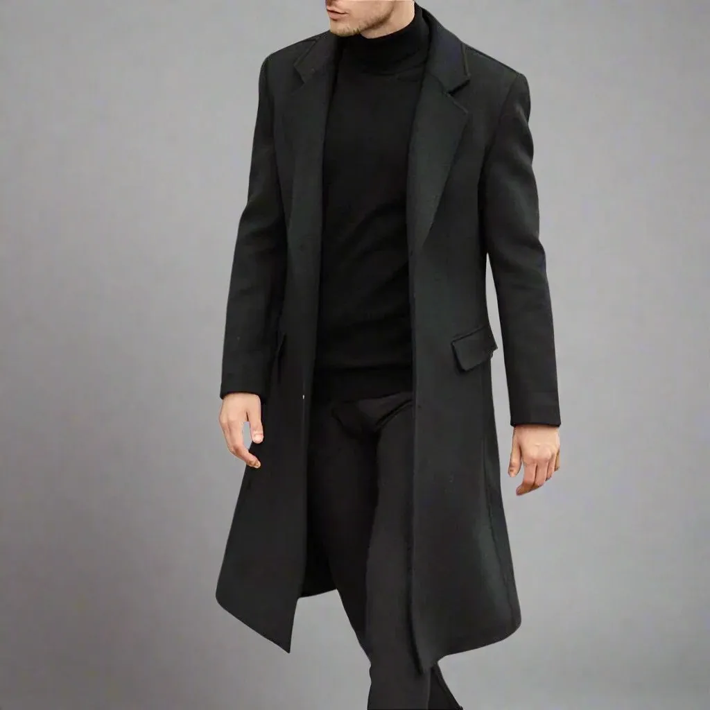 Casual Winter Long Wool Coat