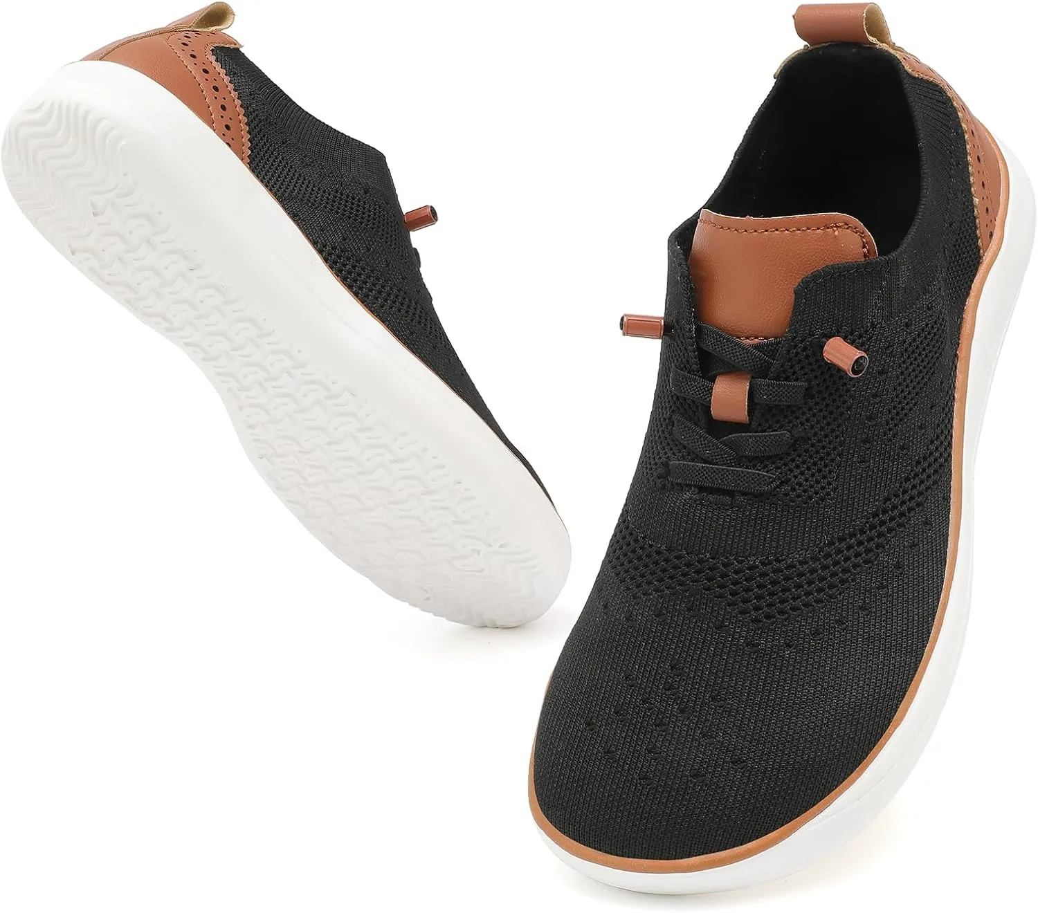 CFVKPT Mens Barefoot Dress Shoes Wide Toe Box Zero Drop Oxfords Shoes Business Casual Sneakers Size 6.5-12